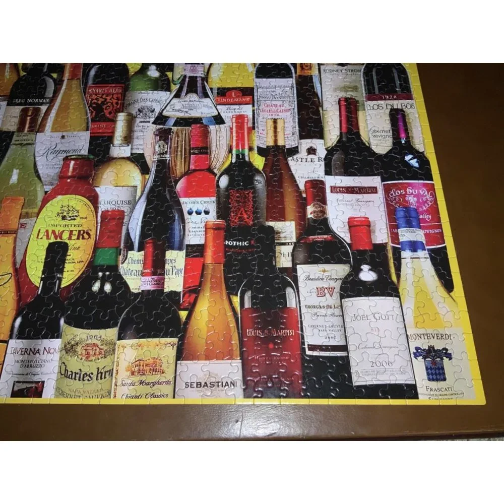 White Mountain Wine Bottle Puzzle 1000 piece